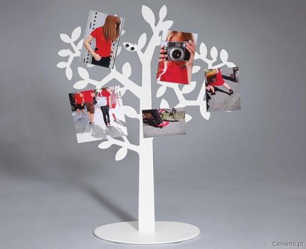 Stojak-drzewko na zdjęcia i wiadomości z magnesam